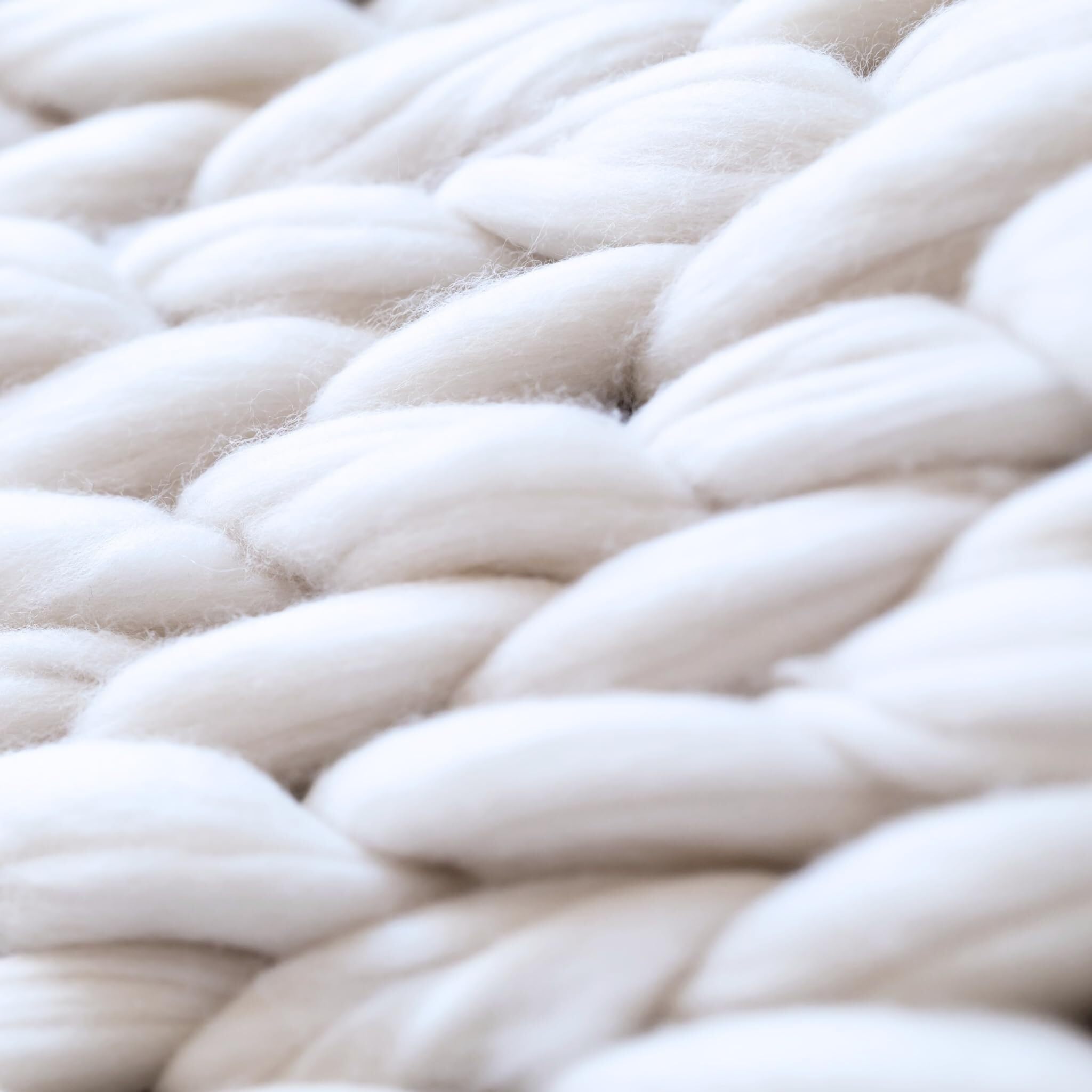 Gomitolo di lana da 0,5 kg, morbido e grosso, per lavorare a maglia, coperta per lavorare a maglia, filato di lana naturale non tinto, nucleo per infeltrimento, imbottitura cardata
