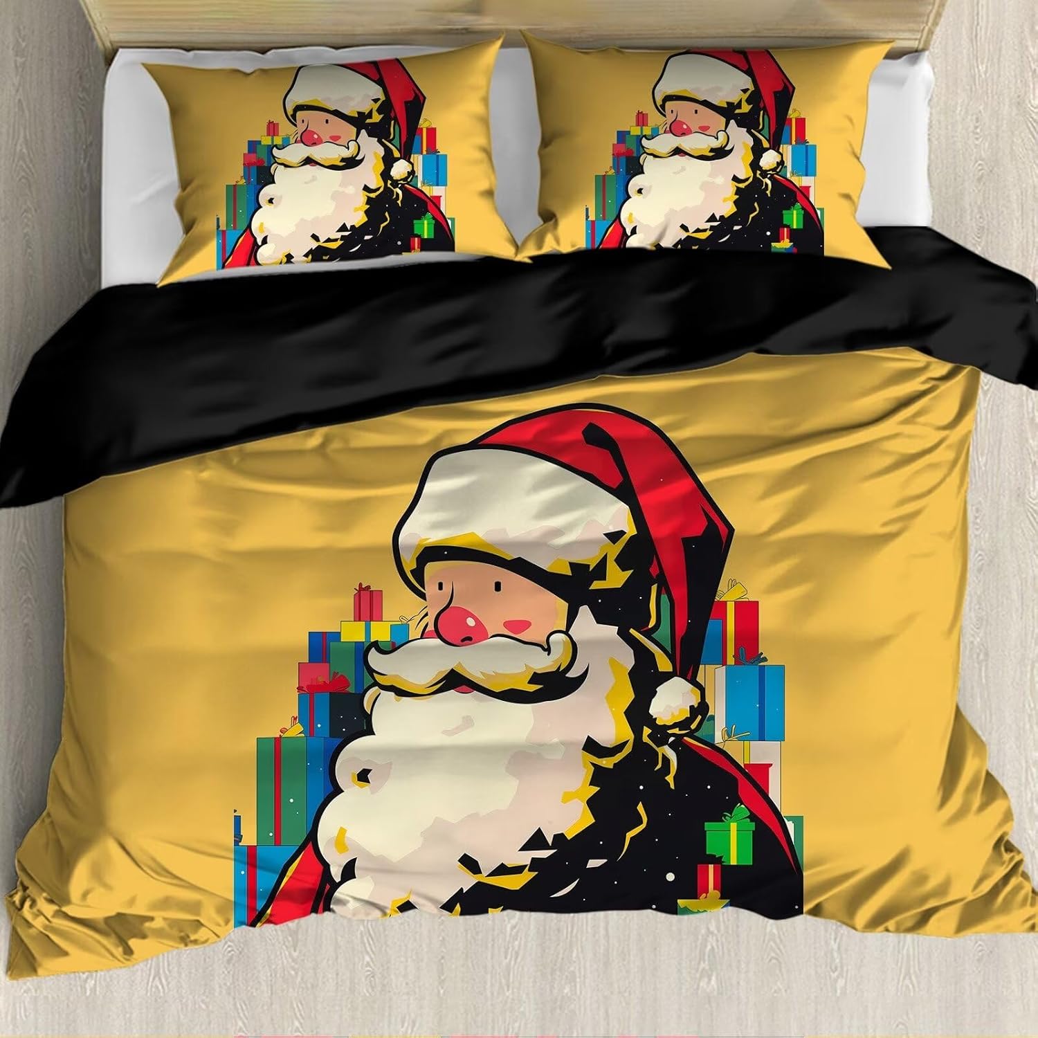 Twin Size Duvet Cover Sets Monarch Butterfly Quilt Cover Retro Stained Glass Gold Butterfly Duvet Cover Comforter Covers with 2 Pillowcases for Childrens and Adults (68"x88")