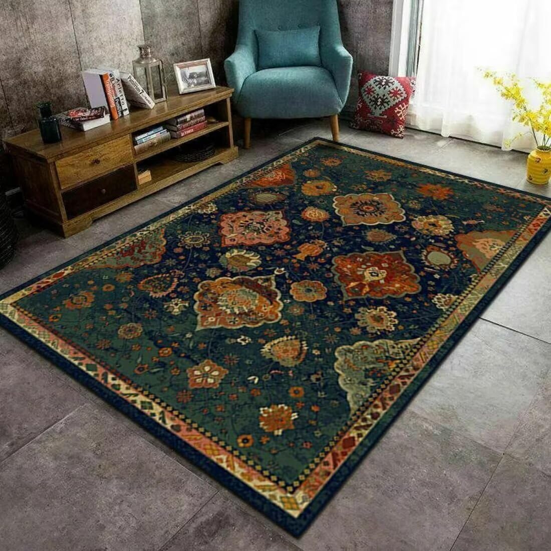 Tapis de salon antidérapant fini les glissades tapis de sol court