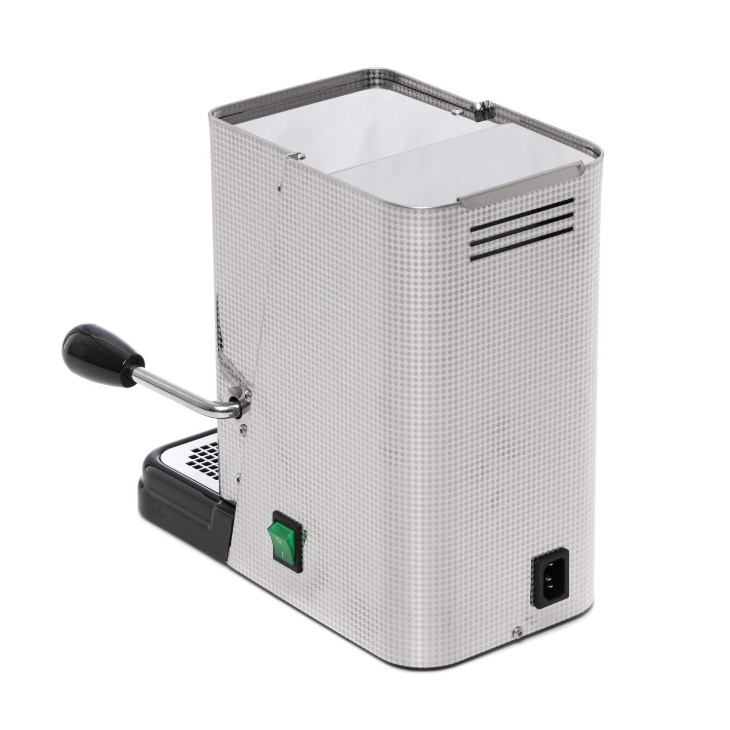La mejor cafetera italiana Flytek Zip LUX Inox ESE 44 mm + 15 Pods mokaor Espresso Italiano desde 1954 – Elija un color (acero cuadrado plateado)