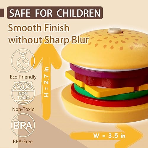 Miniatura 6 de Juguetes Montessori para niños pequeños de 3, 4 y 5 años, juguete de simulación, comida falsa para niños de 3 a 5 años, bloques de construcción