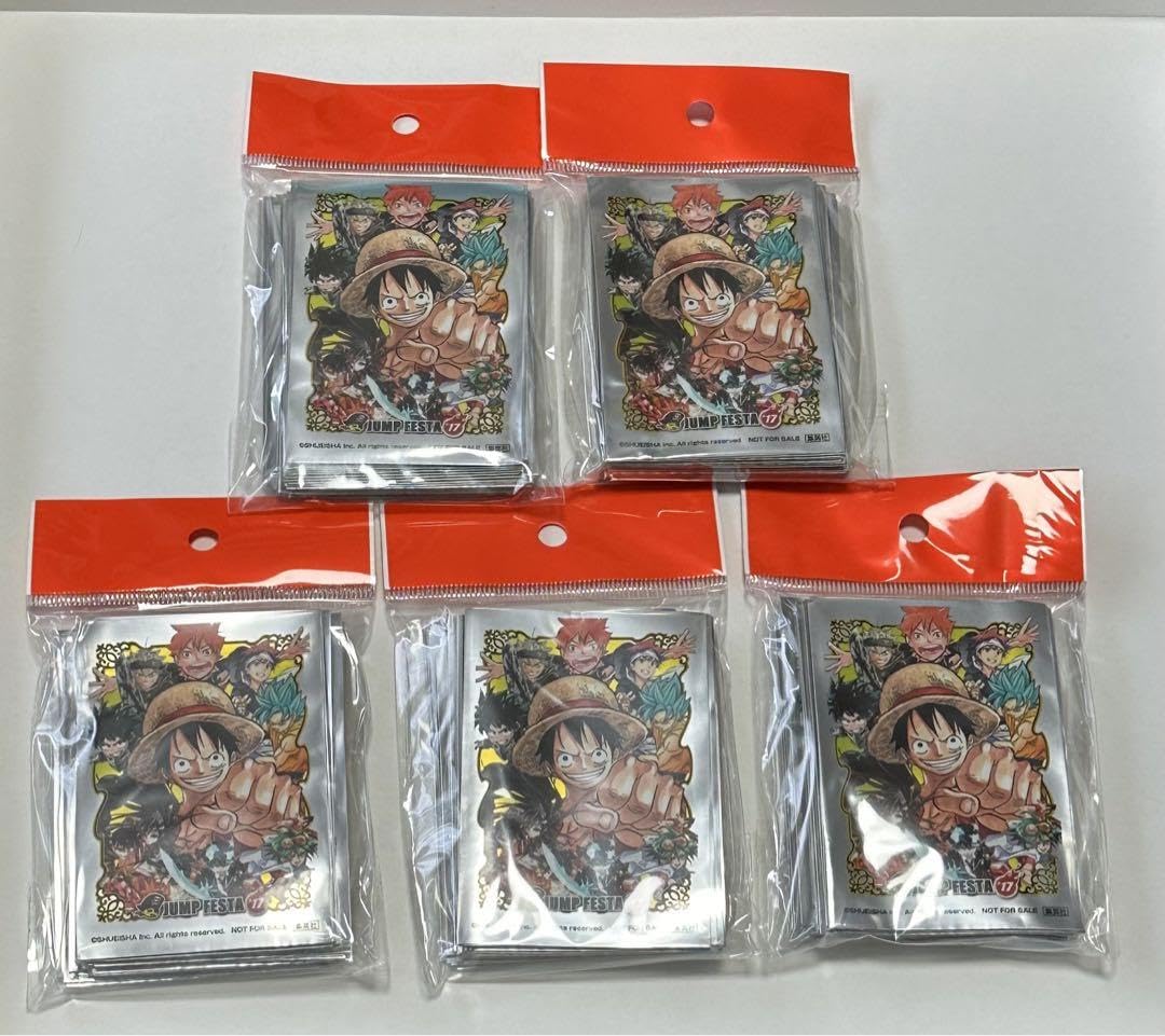 FESTA JUMP 2017 公認店 カードスリーブ PIECEカードゲーム 公認店限定商品※ONE カードスリーブ4つセット 遊戯王OCG デュエルモンスターズ