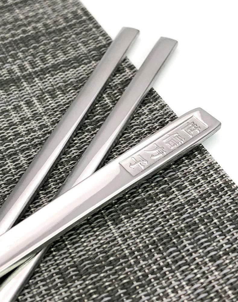 Stainless Steel Chopsticks & Spoon Sets (Spoon x 10pcs + Chopstick x 10pcs)