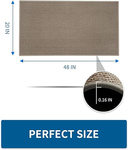 Miniatura 10 de Alfombra de pasillo de cocina antideslizante lavable de 16 x 8 pies para pasillo cocina parte delantera del fregadero tapetes de cocina para suelo