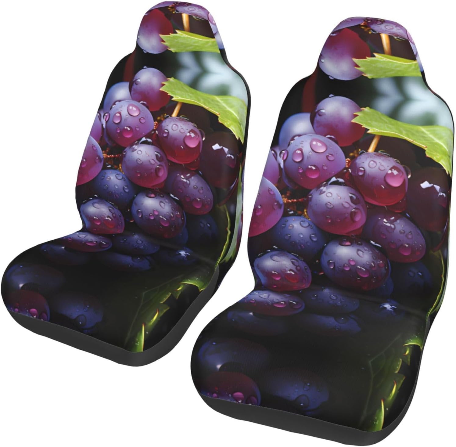 Universal Fresh Grapes Printed car seat Covers are Suitable for Most Seats in Trucks, Vans, and Other Similar Vehicles.