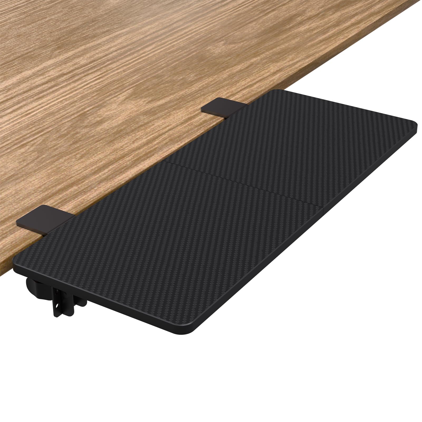 suptek Plateforme d'extension de Bureau, Plateau d'extension de Bureau Ergonomique, Extension de Bureau à Pince 240 x 600 mm, Plate-Forme de Plateau de Clavier Pliable, Adaptée aux Bureaux, DSF3L