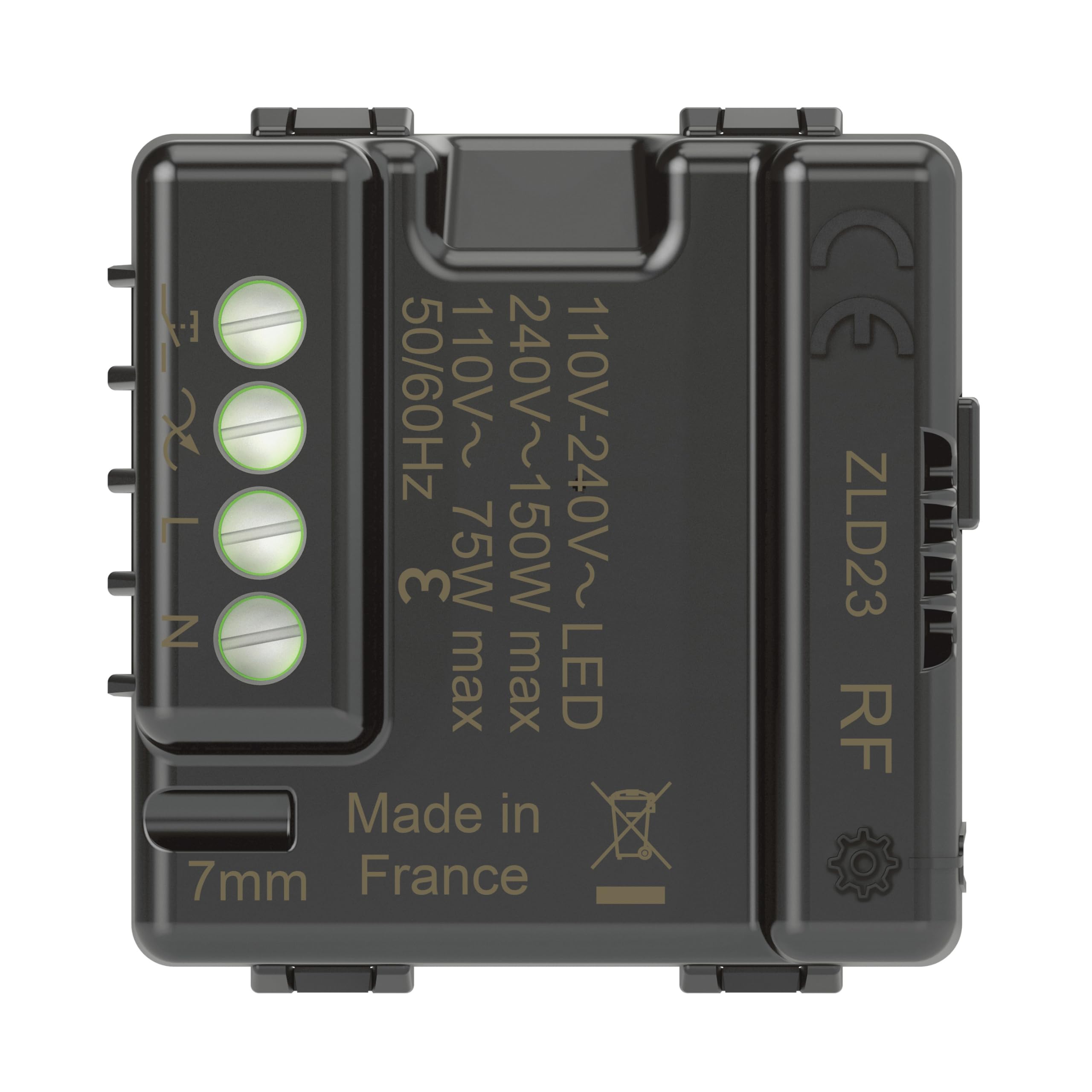 LEGRAND, Con micromodulo Netatmo On/Off da 150 W per serie di interruttori (ad esempio Valena, Seano, Niloe), controllo intelligente della luce, con dimmer, Smart Home, 064899