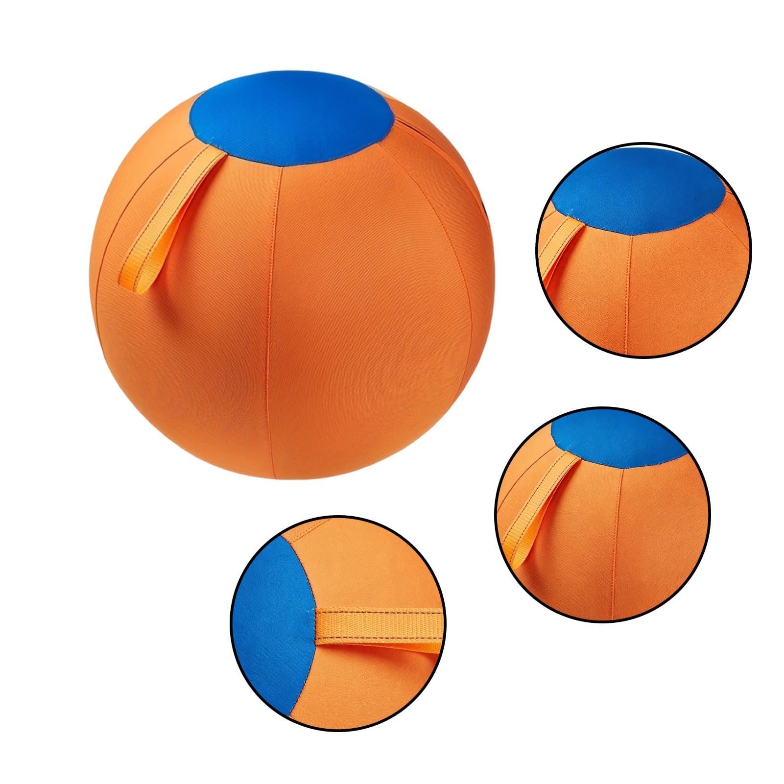 Pelota para perros, juguete inflable gigante resistente al desgarro, de 45 cm, para jugar al aire libre e interior, cachorros, ejercicio, enriquecimiento