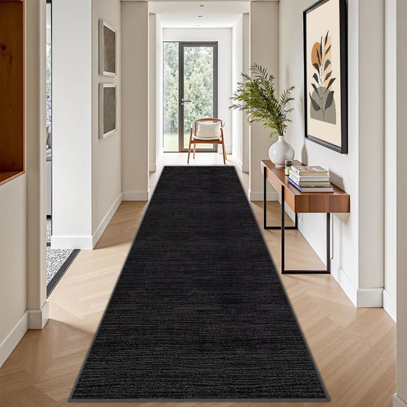 Tappeto Lungo per Corridoio Tappeto da Cucina Lavabile Tappeti Cucina Antiscivolo Tappeti Runner Ingresso per Corridoio Soggiorno Entrata Casa Passatoia Multifunzione in Moquette 70 x 400 cm