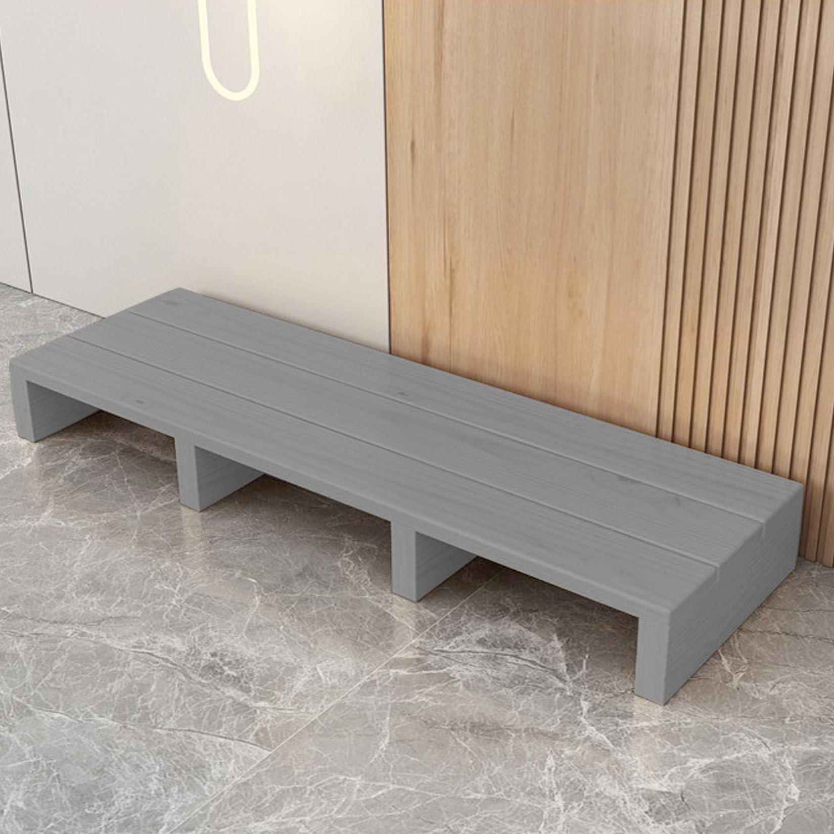 Wooden Step Stool Indoor & Outdoor,Long solid wood step stool for loft beds