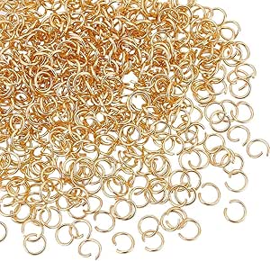 UNICRAFTALE 1000 Stück Edelstahl Biegeringe 3mm - Für Schmuck & DIY