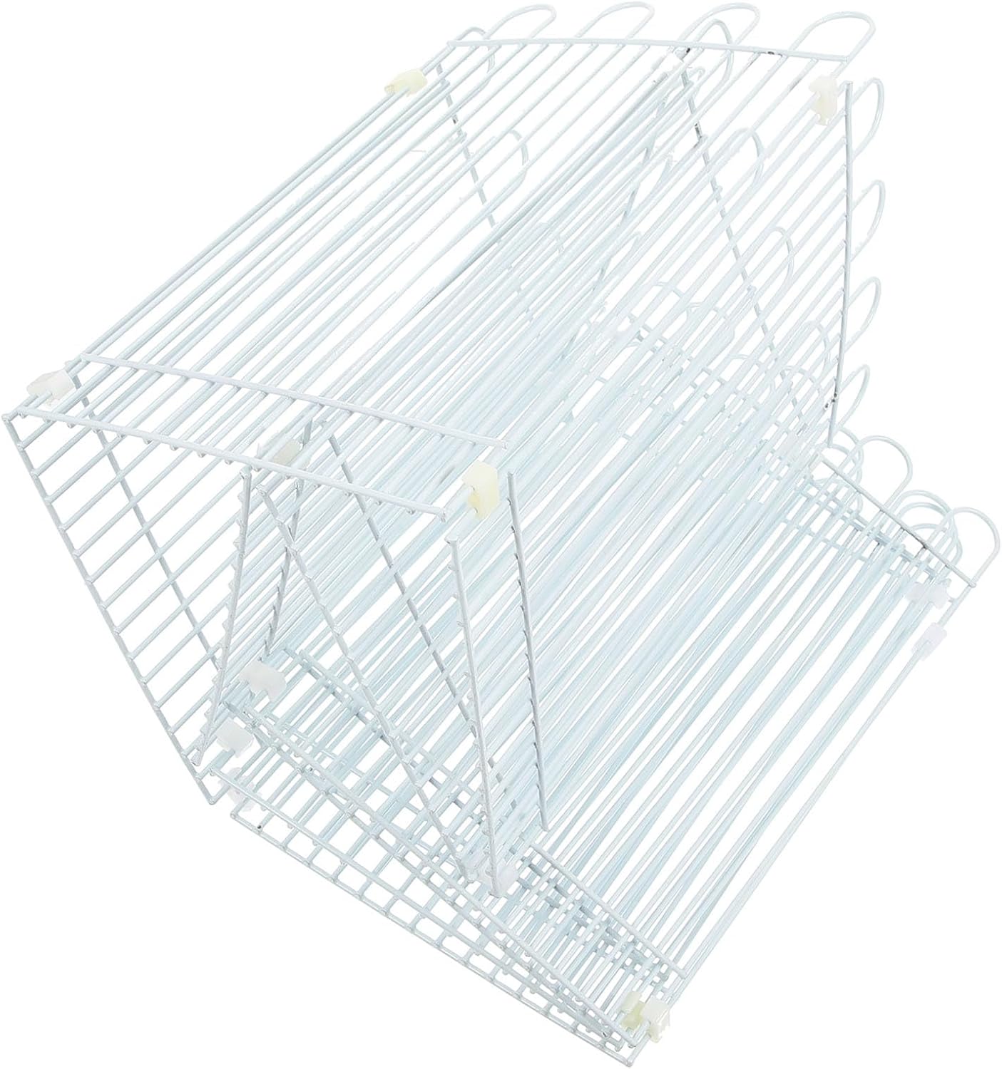 PRETYZOOM Small Pet Playpen Panels 12pcs Set White Metal Fence for Hamster Activity and Protection, Portable Small Animals Gate for Indoor Use