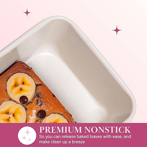 Miniatura 10 de Paris Hilton Colección de utensilios para hornear de acero al carbono antiadherente, molde redondo de 9 pulgadas, apto para lavavajillas, fabricado