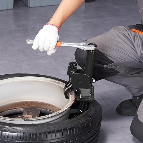 Miniatura 8 de VEVOR Rompedor manual de talón de neumático, herramienta cambiadora de neumáticos de 38 a 42 pulgadas, rotura de talón de servicio pesado,
