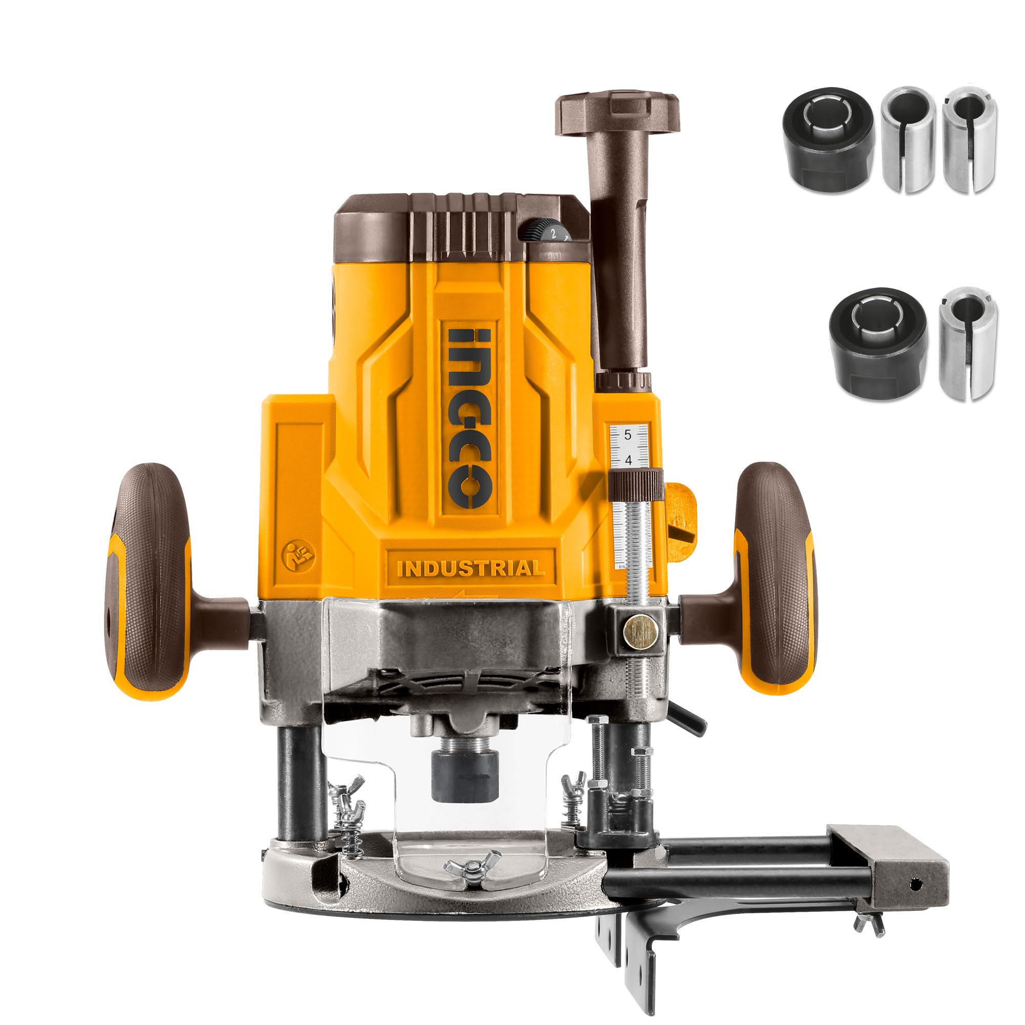 INGCO 2200W Corded Electric Router, 14000-20000RPM, Variable Speed, Soft Grip, 6/8/ 12mm Collet for Precision Wood Working-image-30
