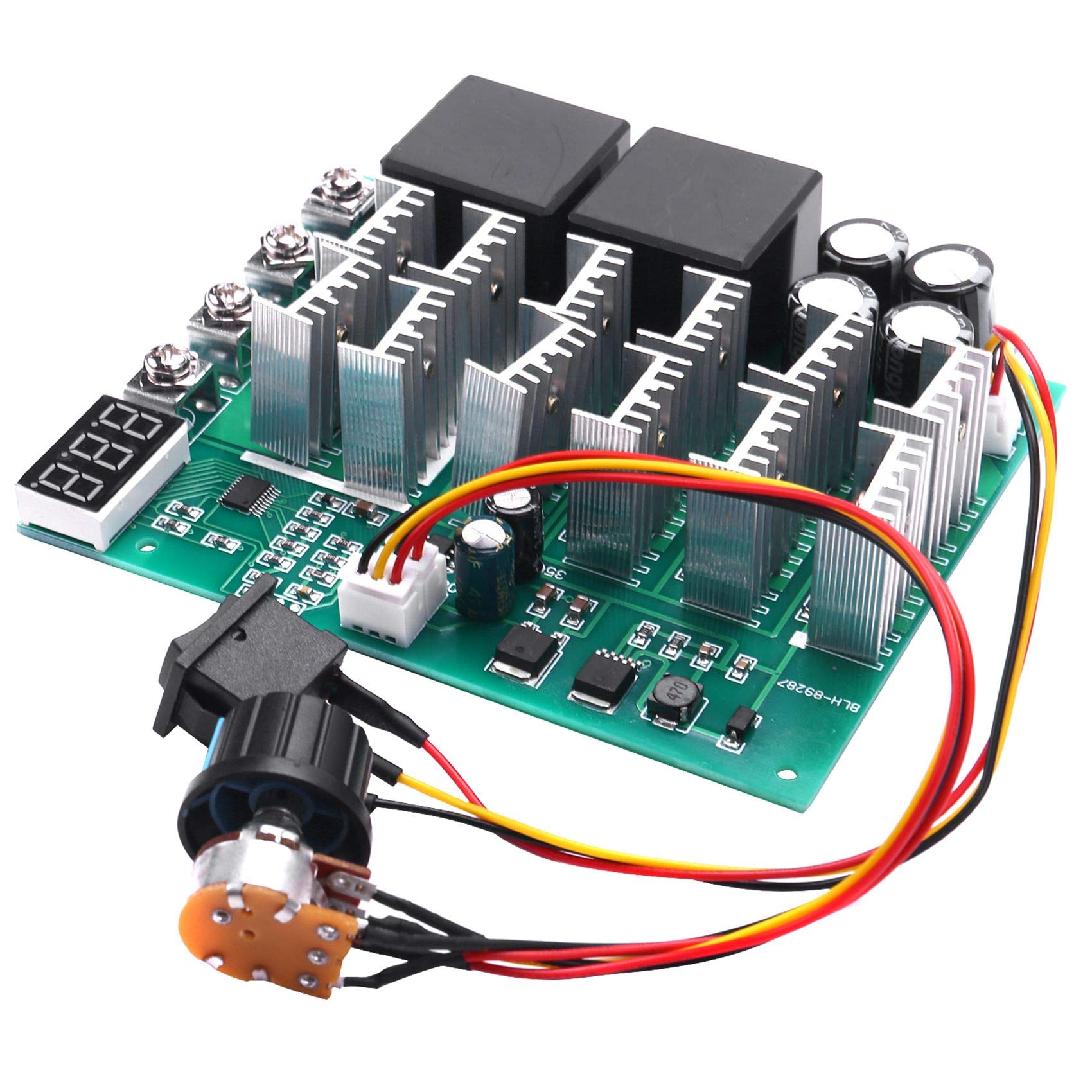 Regolatore Di Velocità Per Motore DC 6V-48V 15A Con Display Digitale, Controllo PWM A Potenziometro, Avvio E Arresto Graduale, Per Motori A Spazzole - 2