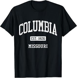 Columbia Missouri MO JS04 Vintage Athletic Sports T-Shirt