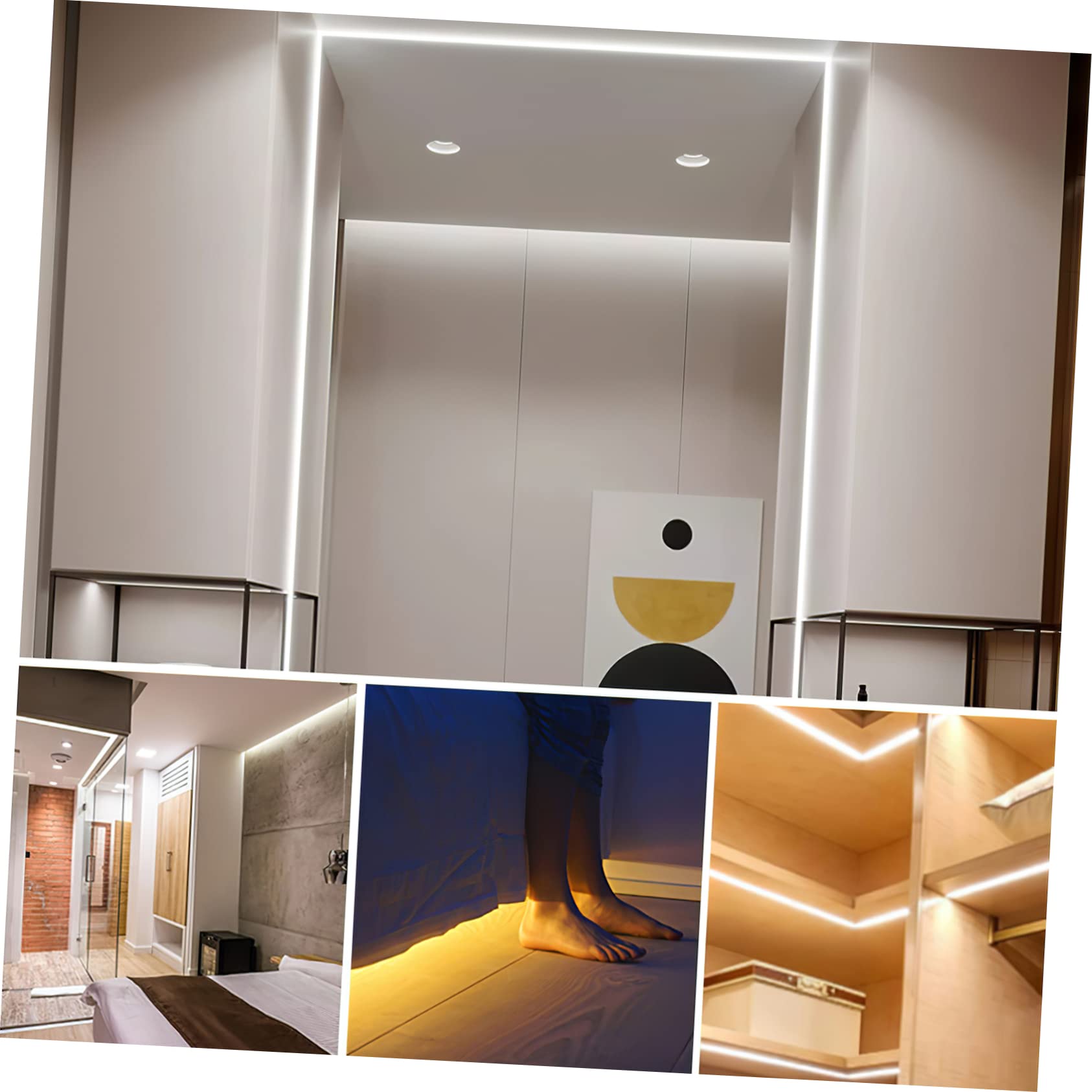 Lampka nocna LED Smart Strip z czujnikiem USB wodoodporna do kuchni dekoracja domu