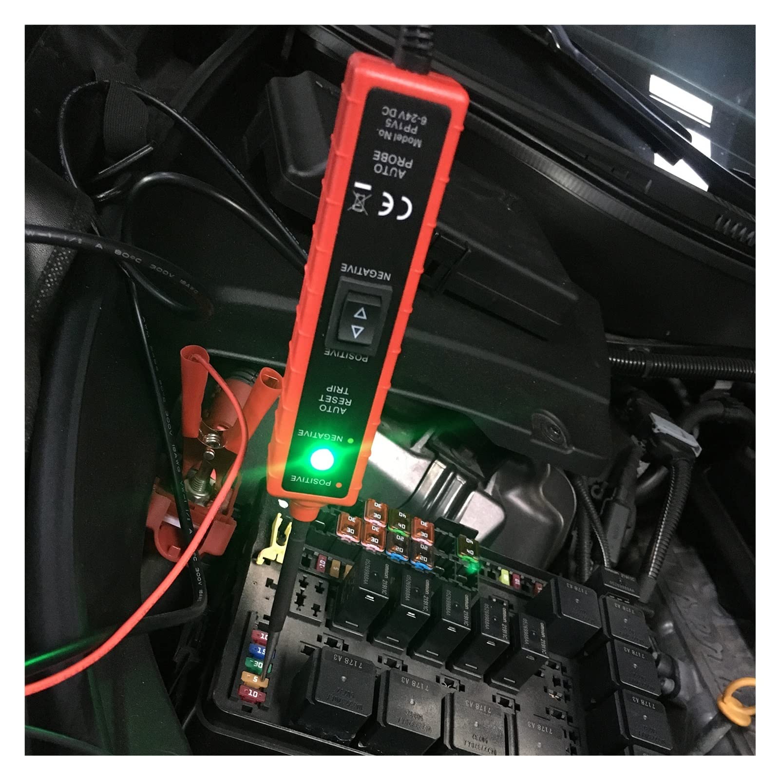 EM285 Tester de circuitos eléctricos automotrices Sistema eléctrico Tester 6-2 4V DC Penador de prueba de manejo multifunción automotriz Para Ethernet y teléfono