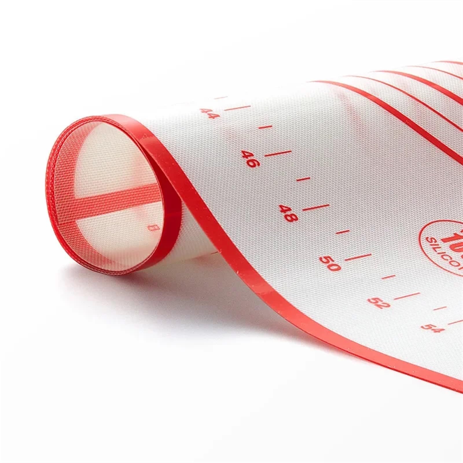 Backmatte Kneten Teig Matte Silikon Back Matte Küche Kochen Grill Gadgets Backformen Pizza Kuchen Teig Maker Tisch Matten Pad(Red,40x60cm)