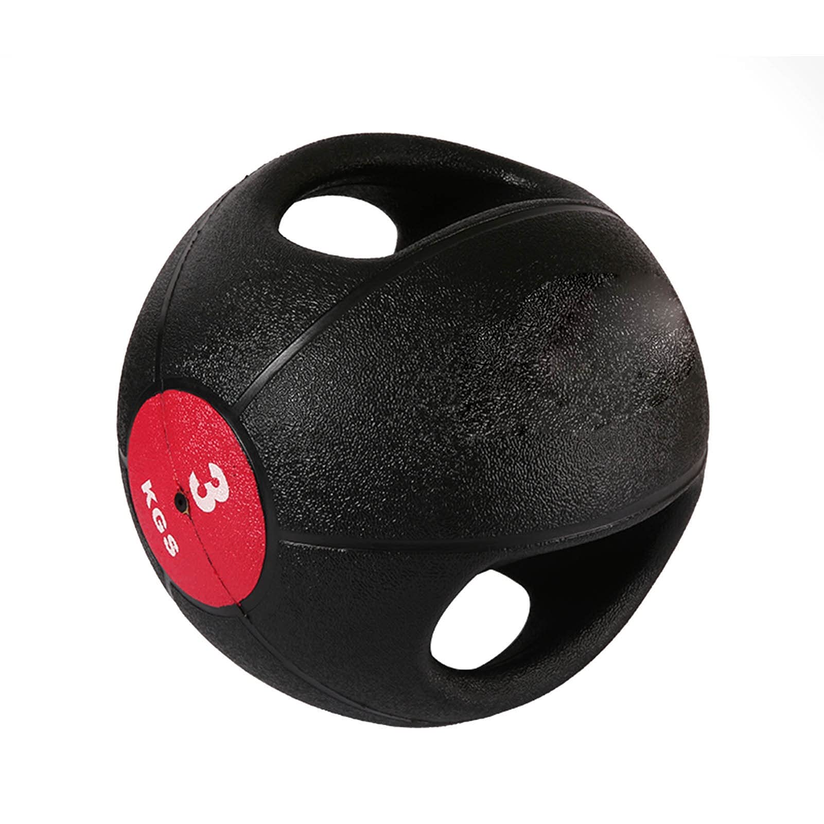 balones medicinales Hua Balón Medicinal De Fitness De Doble Asa 3 Kg, Pelota Hinchable De Goma, Equilibra La Bola De Gravedad Entrenamiento De Fuerza para Hombres Y Mujeres para Gimnasios En Casa