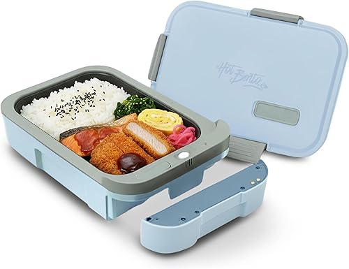 Miniatura 10 de Hot Bento PLUS Lonchera autocalentable y calentador de alimentos con batería extraíble alimentada por batería, portátil, sin cables, comidas