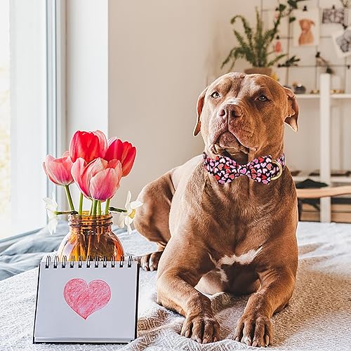 Miniatura 271 de Collar de perro con bandera estadounidense con pajarita, collar patriótico para perros pequeños, medianos y grandes, talla XS
