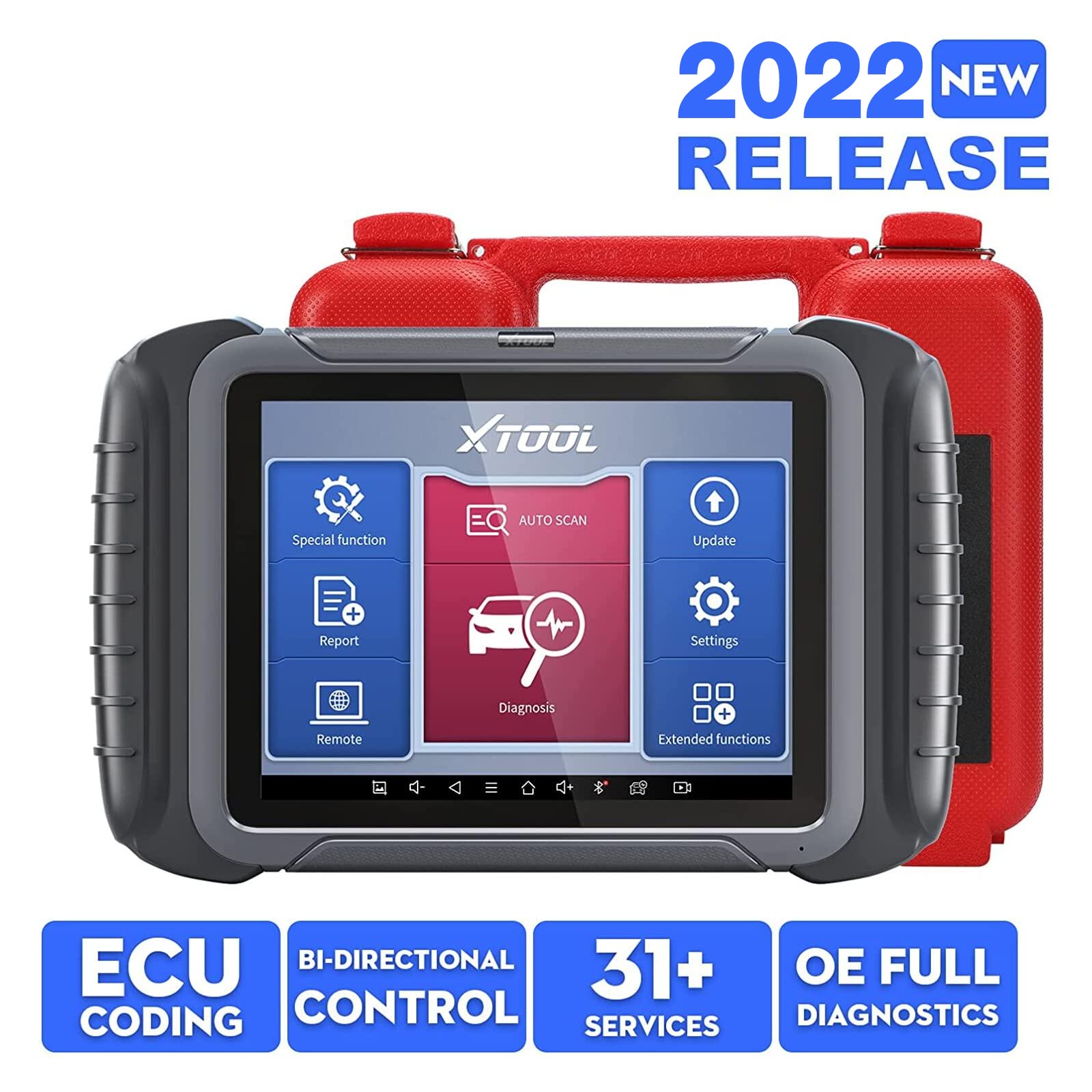XTOOL D8 Automotive Scan Tool 2022 Newest, ECU Coding, BiDirectional