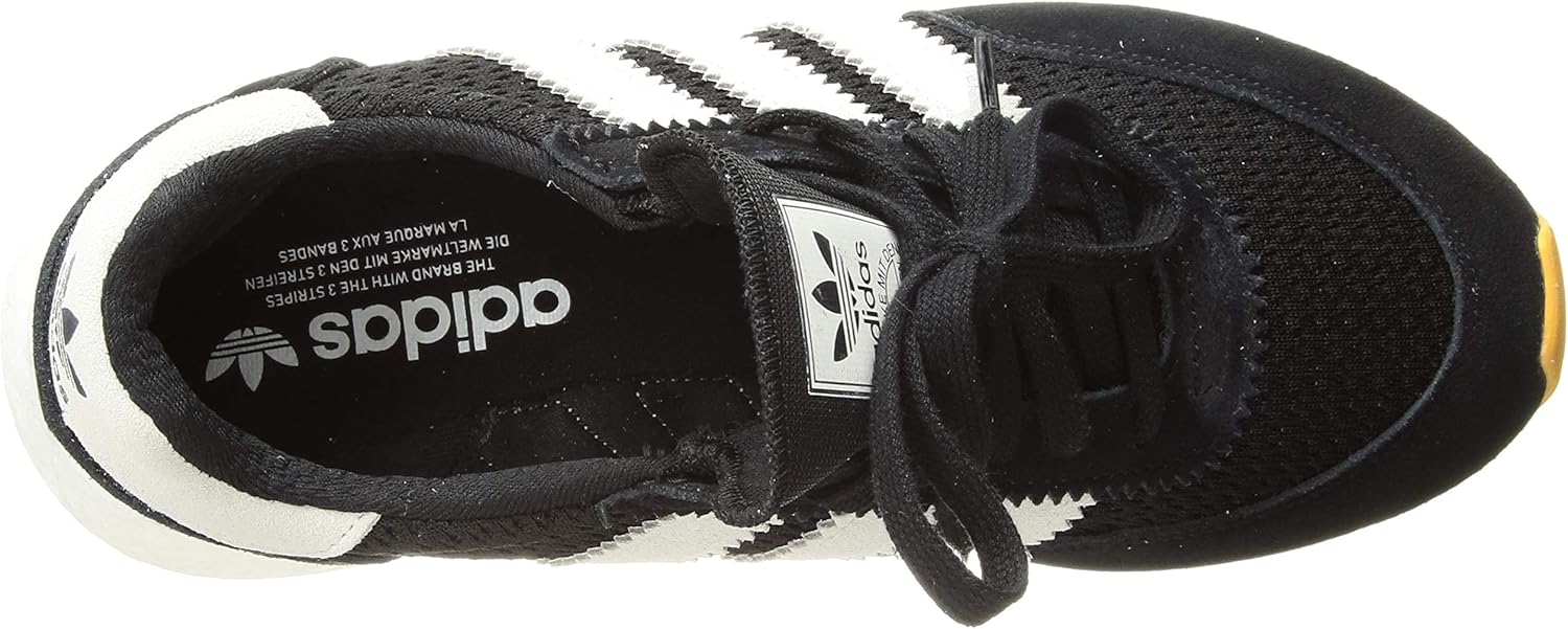 adidas Originals Men's I-5923 Shoe, Black/Crystal White/Yellow, 7.5 M US