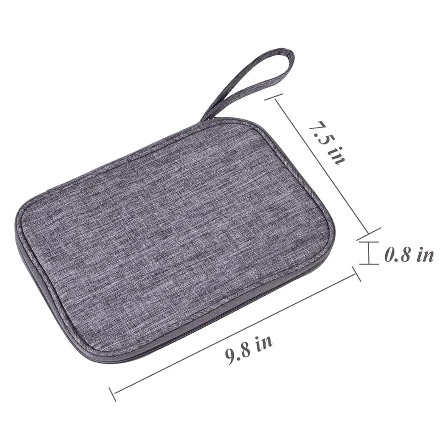Borsa organizer per cavi Custodia viaggio impermeabile 2 pezzi | Waterproof Travel Pouch Universal Storage(Black)