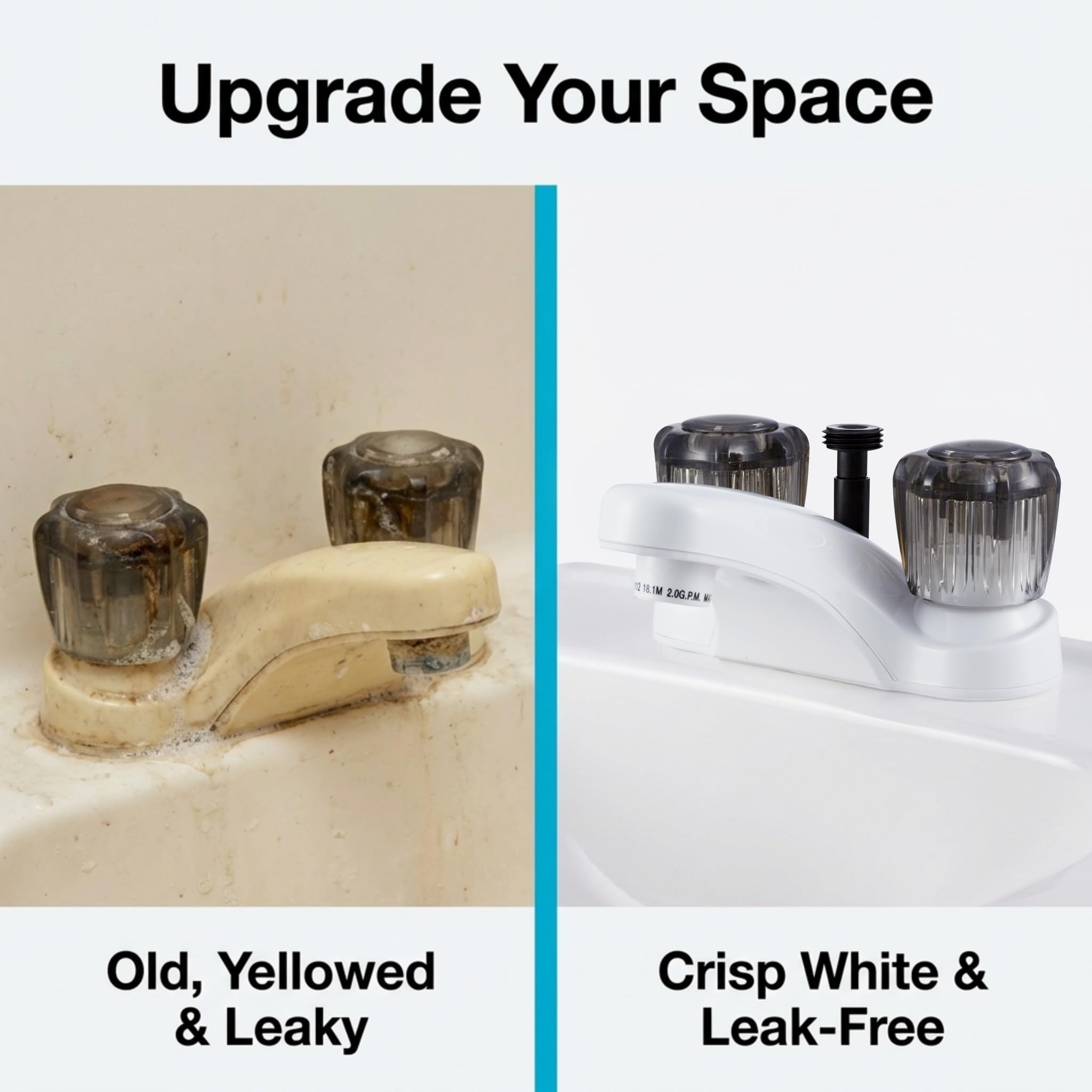Dura Faucet RV - Grifo de lavabo con manguera de ducha para todos los vehículos recreativos y autocaravanas