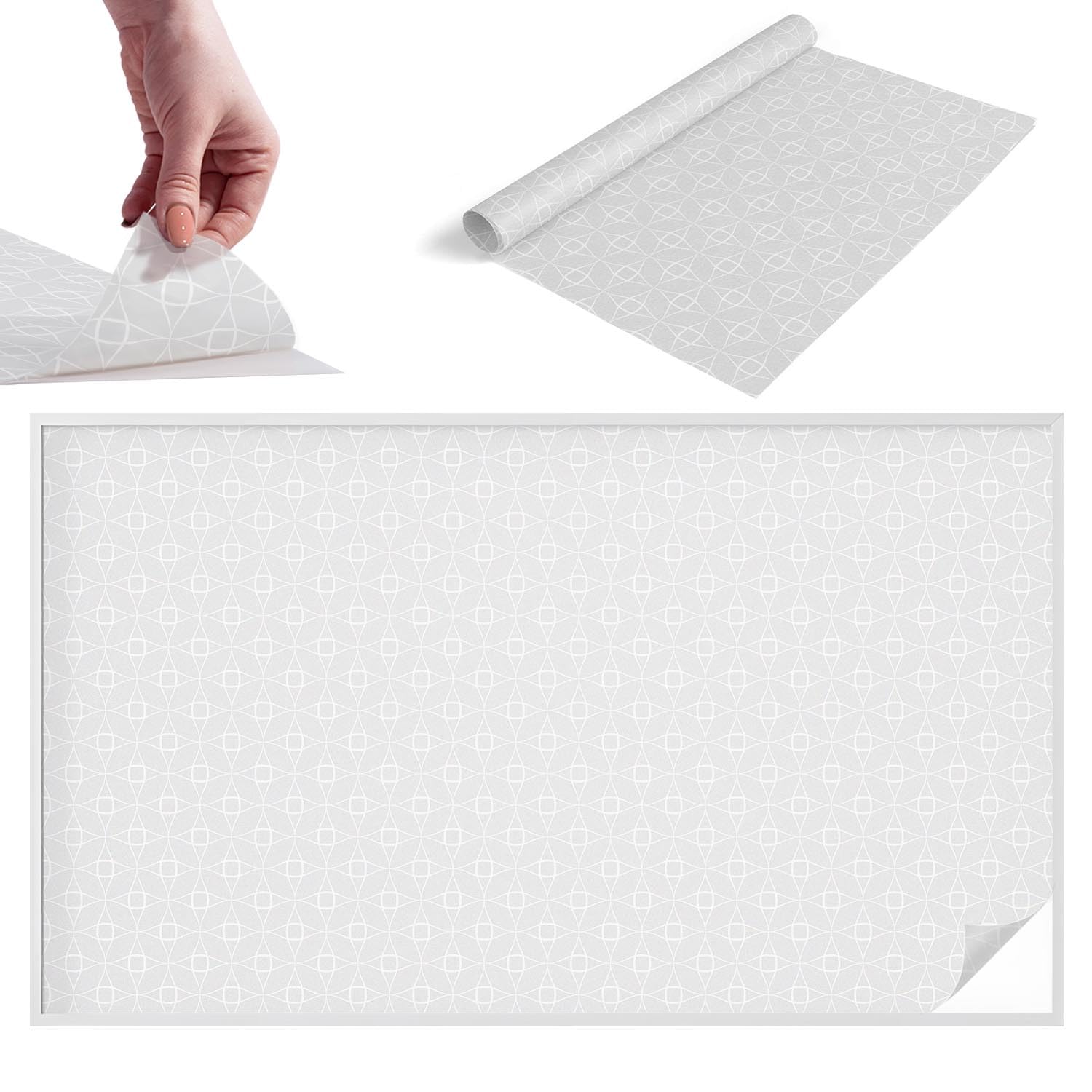 Film dépoli pour fenêtre pour chambre et salle de bain adhésif déco 200x116