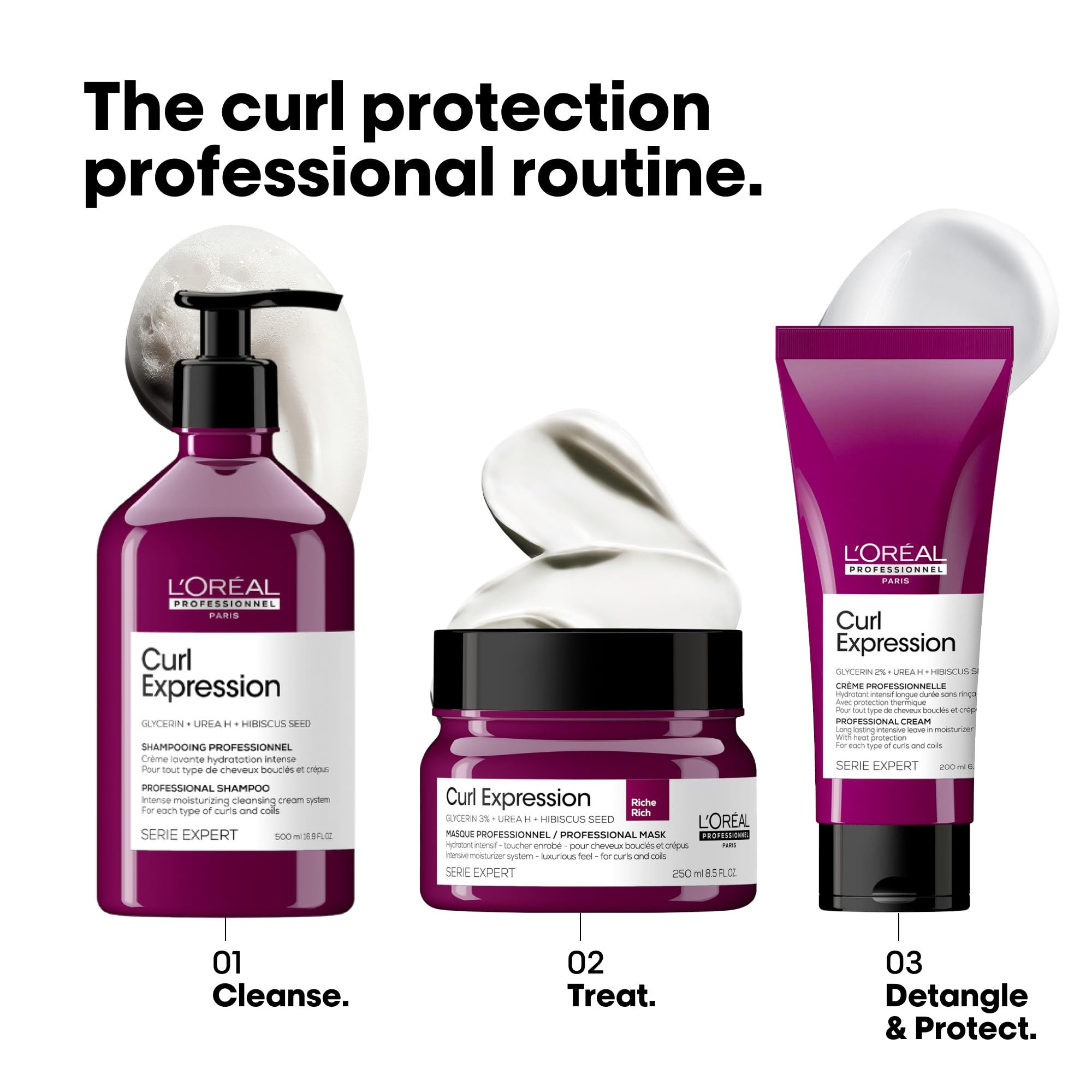 L'Oréal Professionnel Espuma definitiva para cabello ondulado y rizado, serie Expert, Curl Expression 10 en 1, crema en mousse, 250 ml