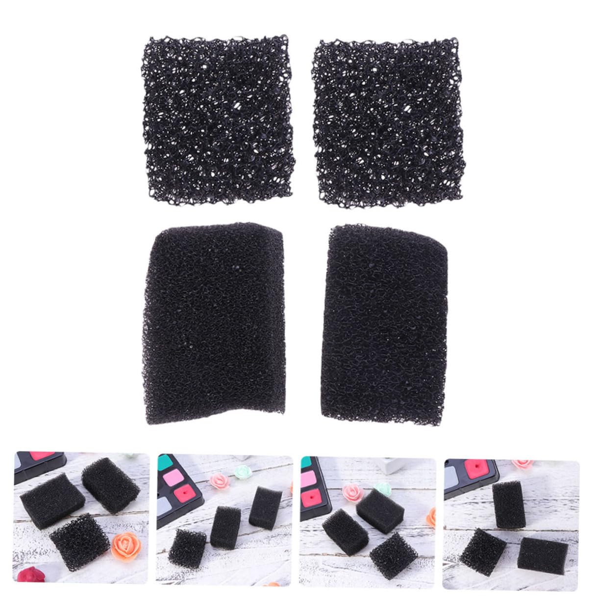 FRCOLOR 28 Piezas esponja de efectos especiales efectos de maquillaje esponja de maquillaje de sangre maquillaje halloween maquillaje para halloween esponja maquillaje esponja densa Black
