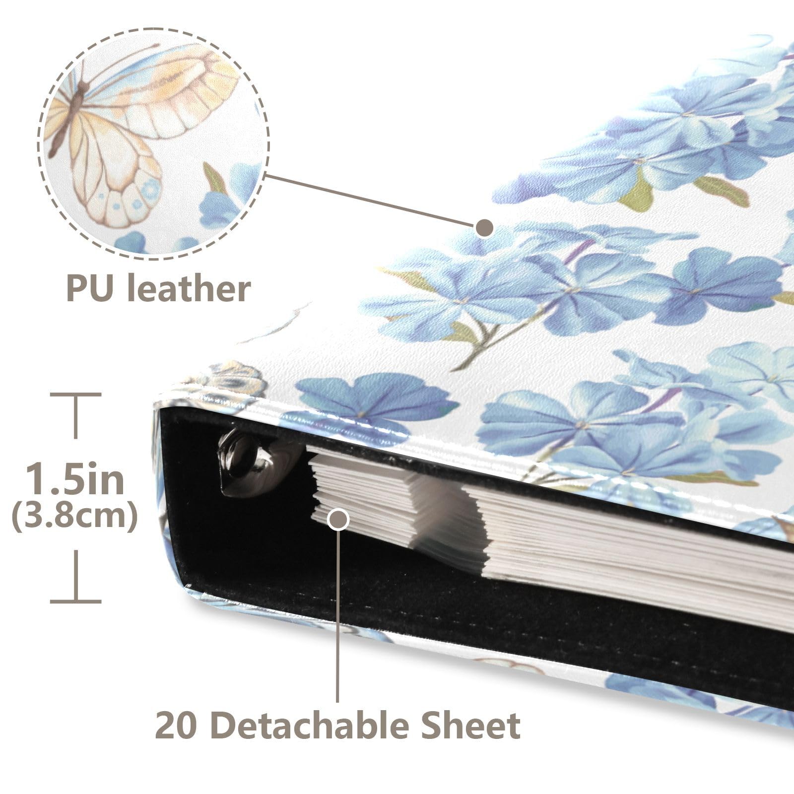 Álbum de fotos, páginas autoadhesivas, estanterías, álbumes de fotos, álbumes de fotos para 4 x 6 flores, mariposas