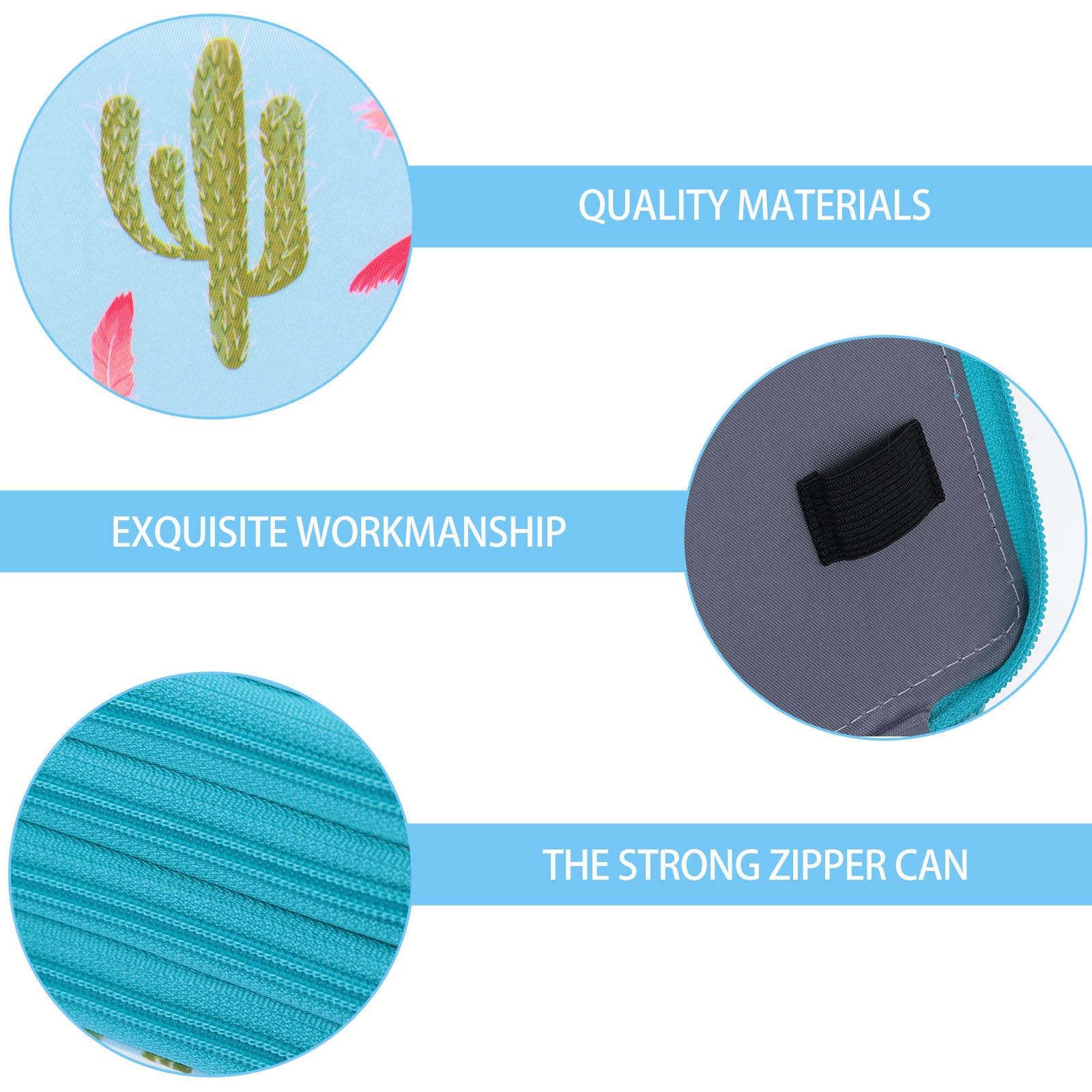 POPETPOP Bolsa para Lápices de Dibujo de Gran Capacidad Decoración Colegio, Estuche Portátil de Oxford Compartimentos Prácticos y Clasificación Conveniente