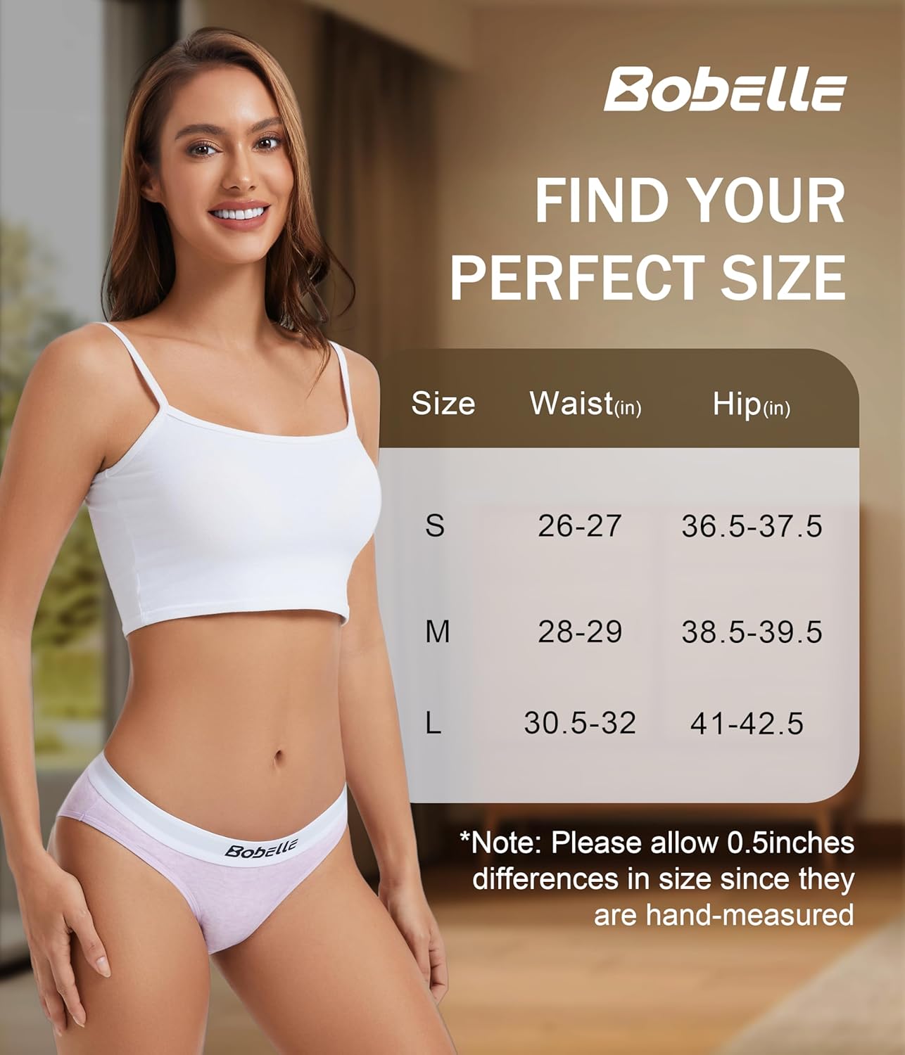 Merino Wool Underwear Women Warmers Wooly Hipster Panties Low Rise Briefs Ladies Bikini Underwear 3 Pack - Image 6