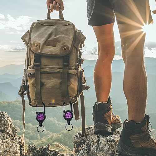 Miniatura 4 de Llavero retráctil con cita inspiradora, soporte de identificación retráctil, soporte de identificación multiherramienta para hombres y mujeres Cita