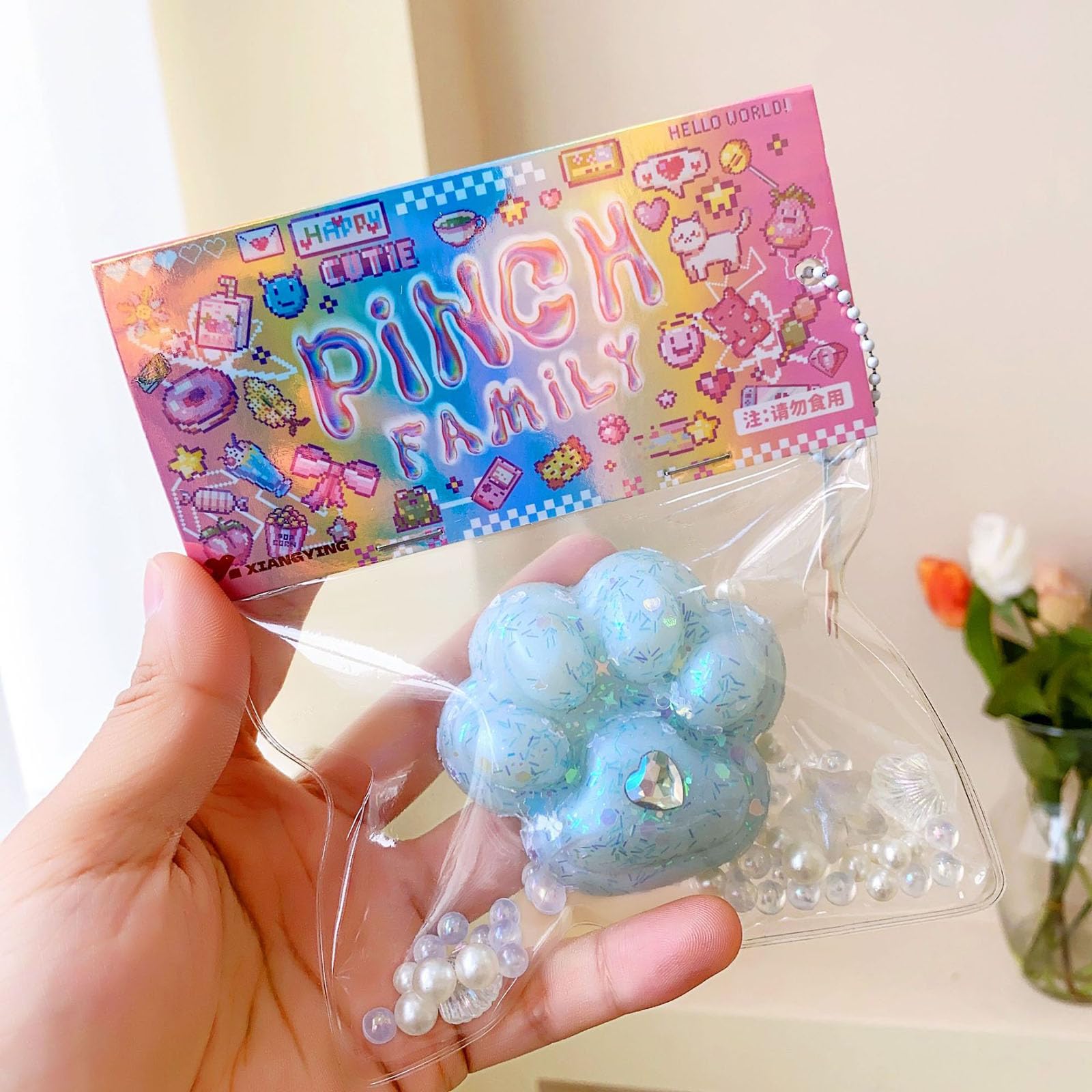 Amazon.com: KJMYYXGS 2Pcs Taba Squishy Cat Paw Fidget Toys