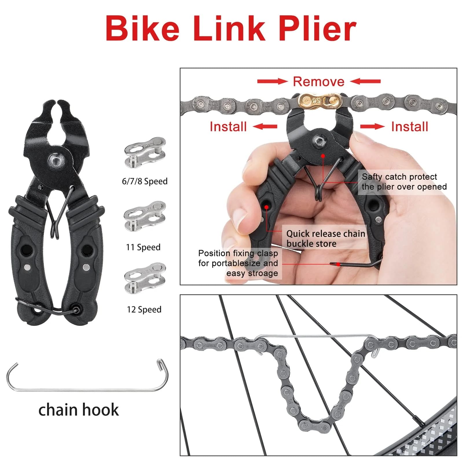 Kit di attrezzi per la riparazione della bicicletta con pompa e borsa da sella, kit di attrezzi per la riparazione e la manutenzione a casa o in viaggio