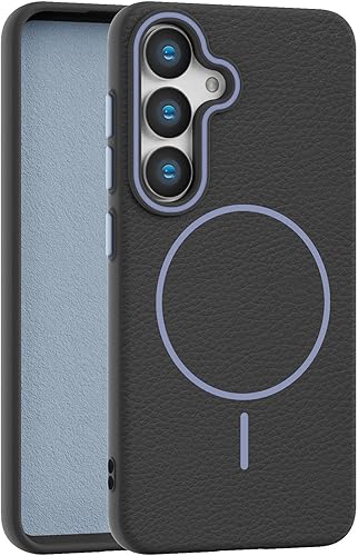 Callyue for Samsung Galaxy S24 Case Black, [Compatible with Magsafe], Soft Non-S