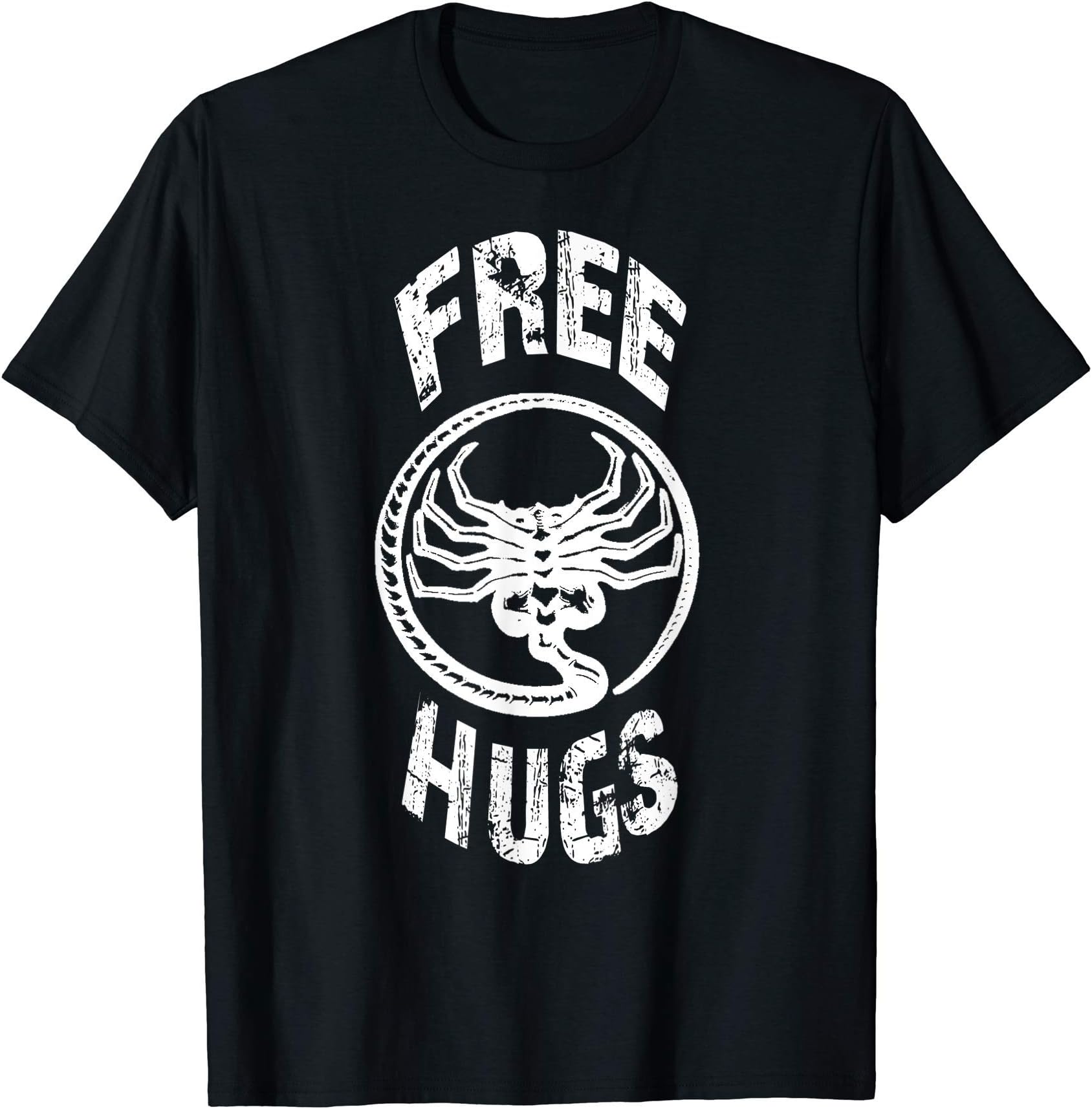 DasDirkDesignFree hugs Alien Face hugger T-Shirt