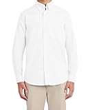 Young Men's School Uniform Long Sleeve Performance Oxford Button-Down Shirt