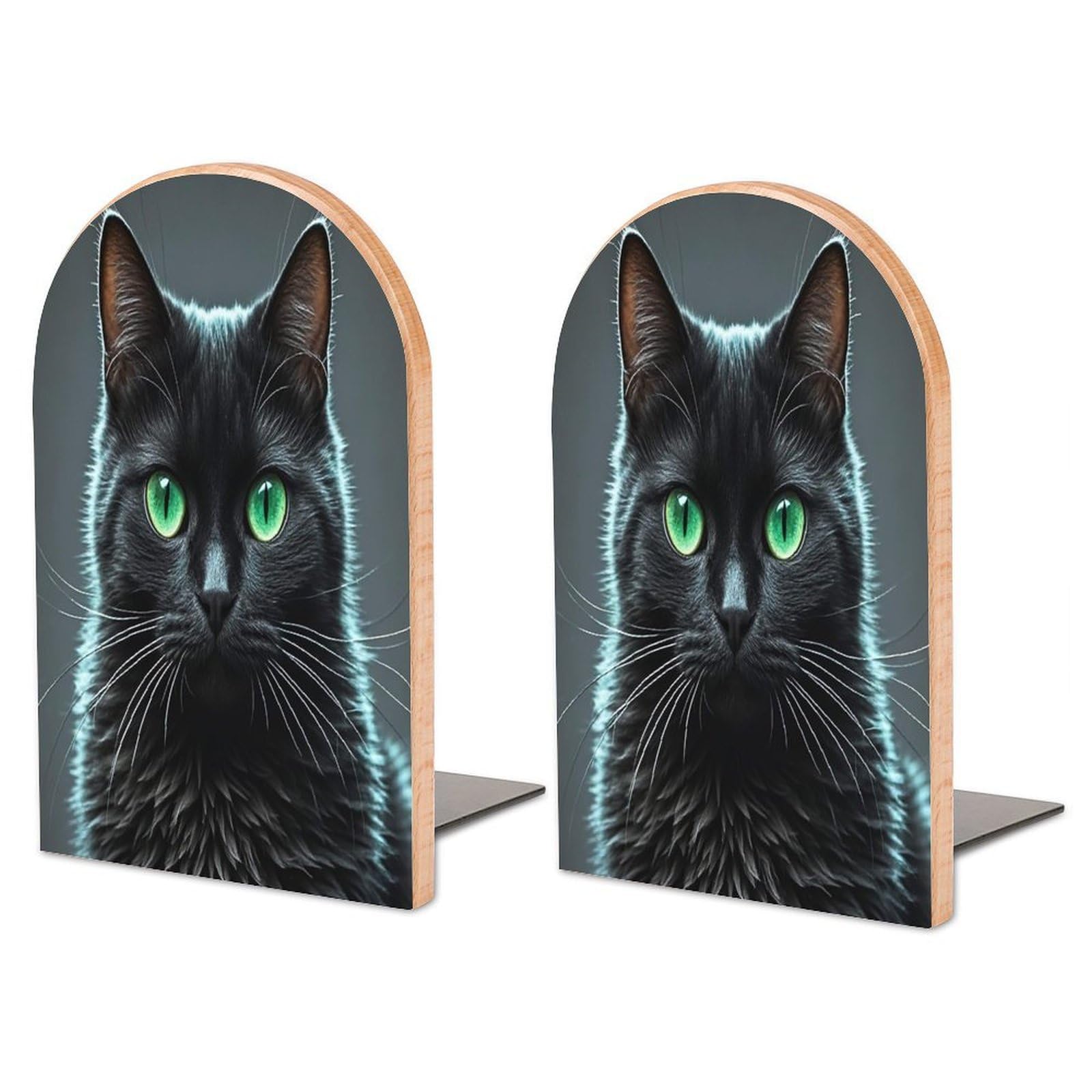 Sujetalibros de gato resistente y antideslizante organizador de libros