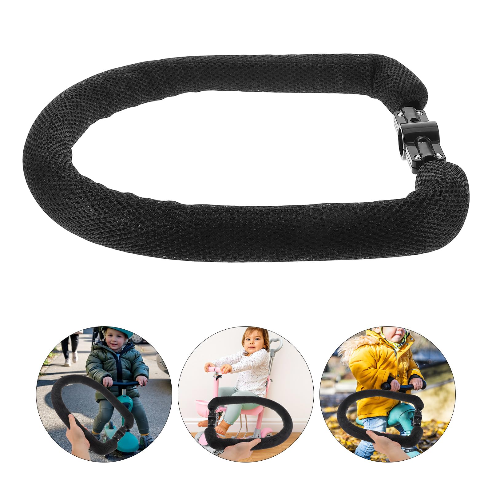 Ciieeo Scooter Schutzgeländer Verstellbar Universeller Kinderroller Querstange aus Robustem Flexiblem Material Kinderwagengriff Zubehör für Sicheren Halt und Einfache Montage