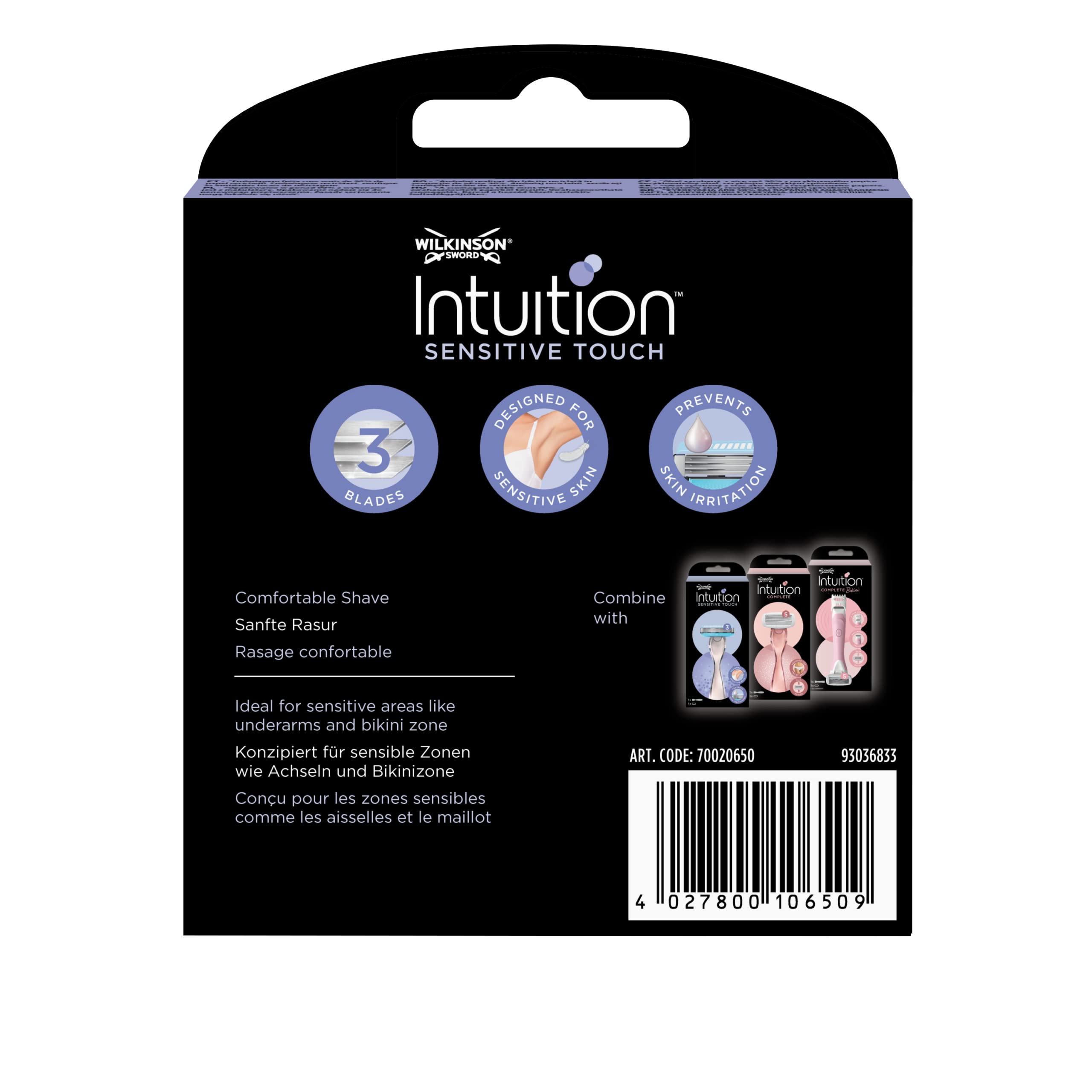 Wilkinson Sword Intuition Sensitive Touch Ostrza golarki damskie X6