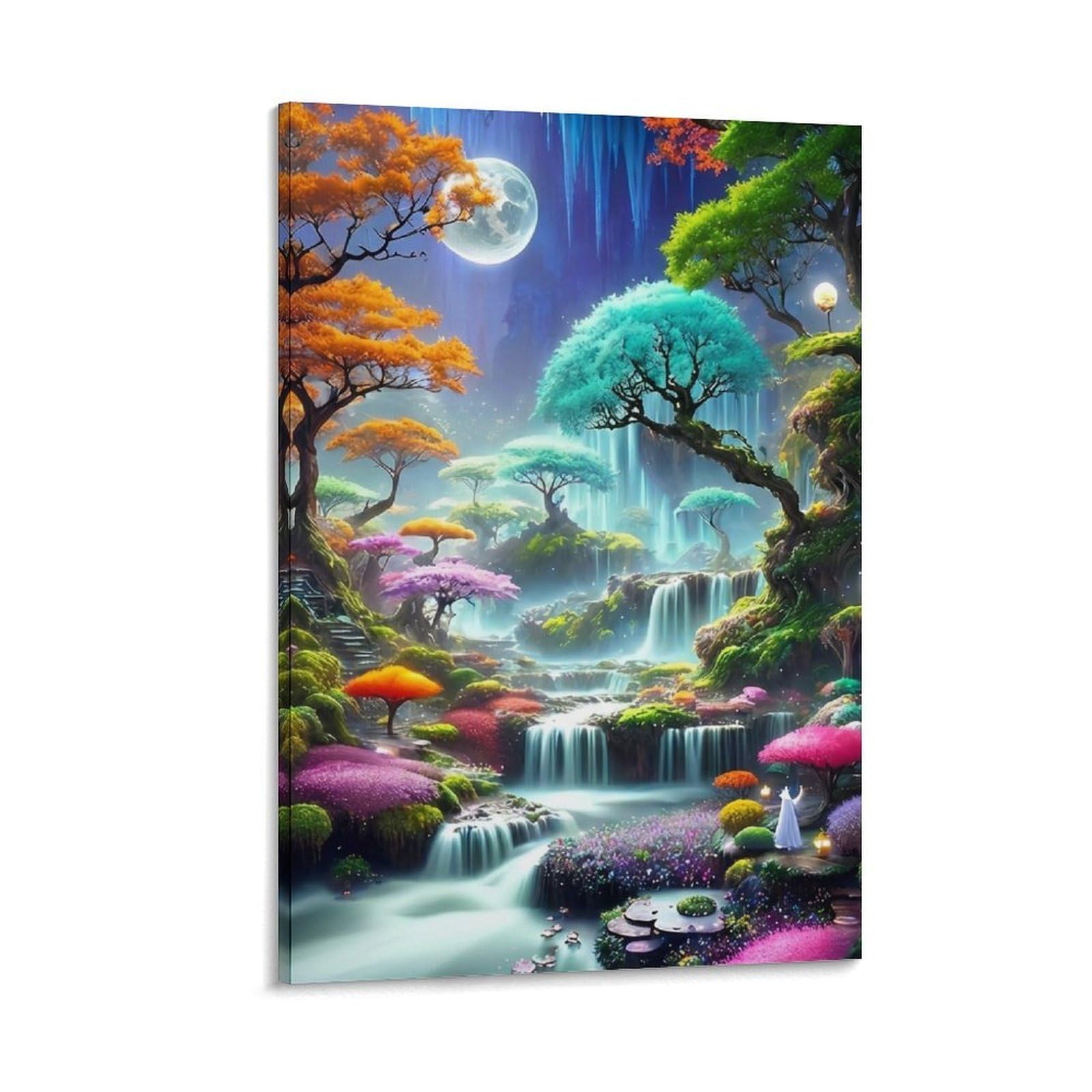 DHBANEIOK Fantasy Forest Landscape_2 Poster Artwork Giclee Canvas Prints Modern Canvas Wall Art Picture Wall Hanging for Home Decorations 20x30inch(50x75cm)