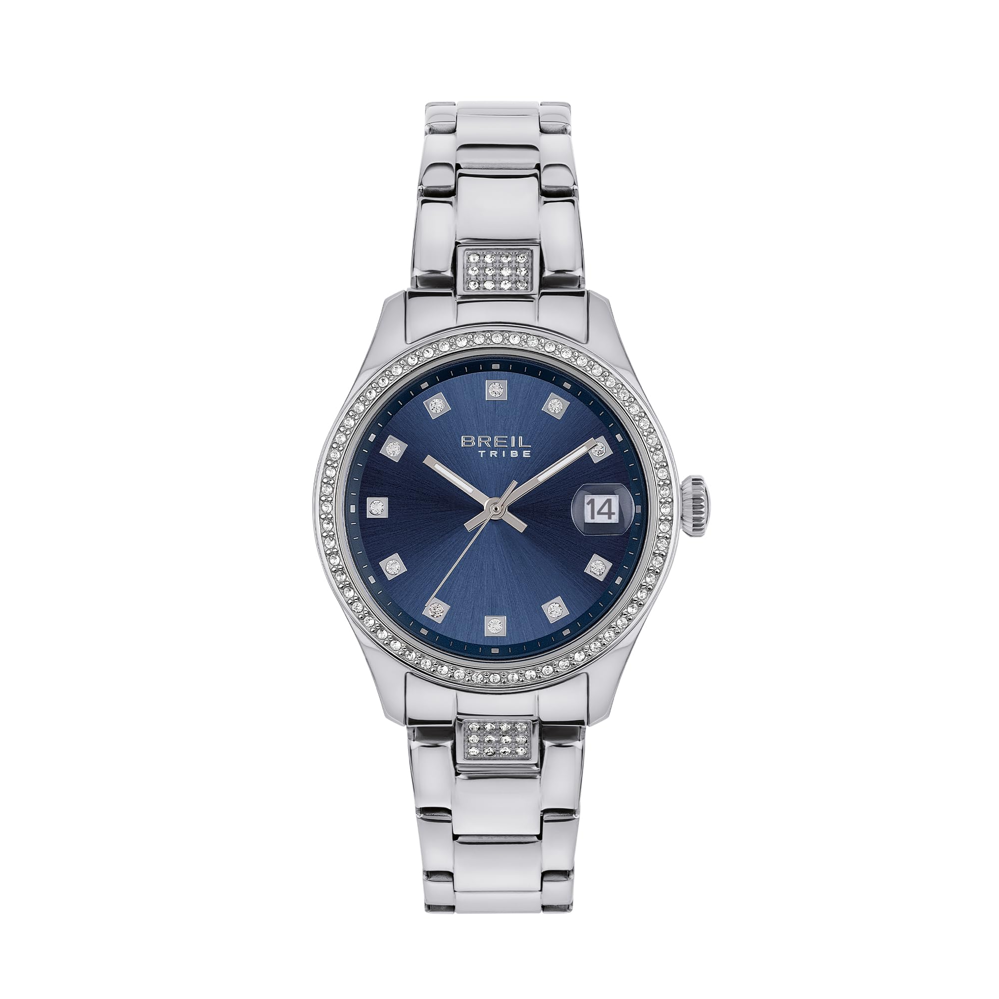 Breil, Collezione Classic Elegance, Orologio Donna con Bracciale in Acciaio e Lunetta con Cristalli, Resistente All'Acqua, Movimento al Quarzo Miyota 2115, Cassa 32 mm, Chiusura con Pulsanti