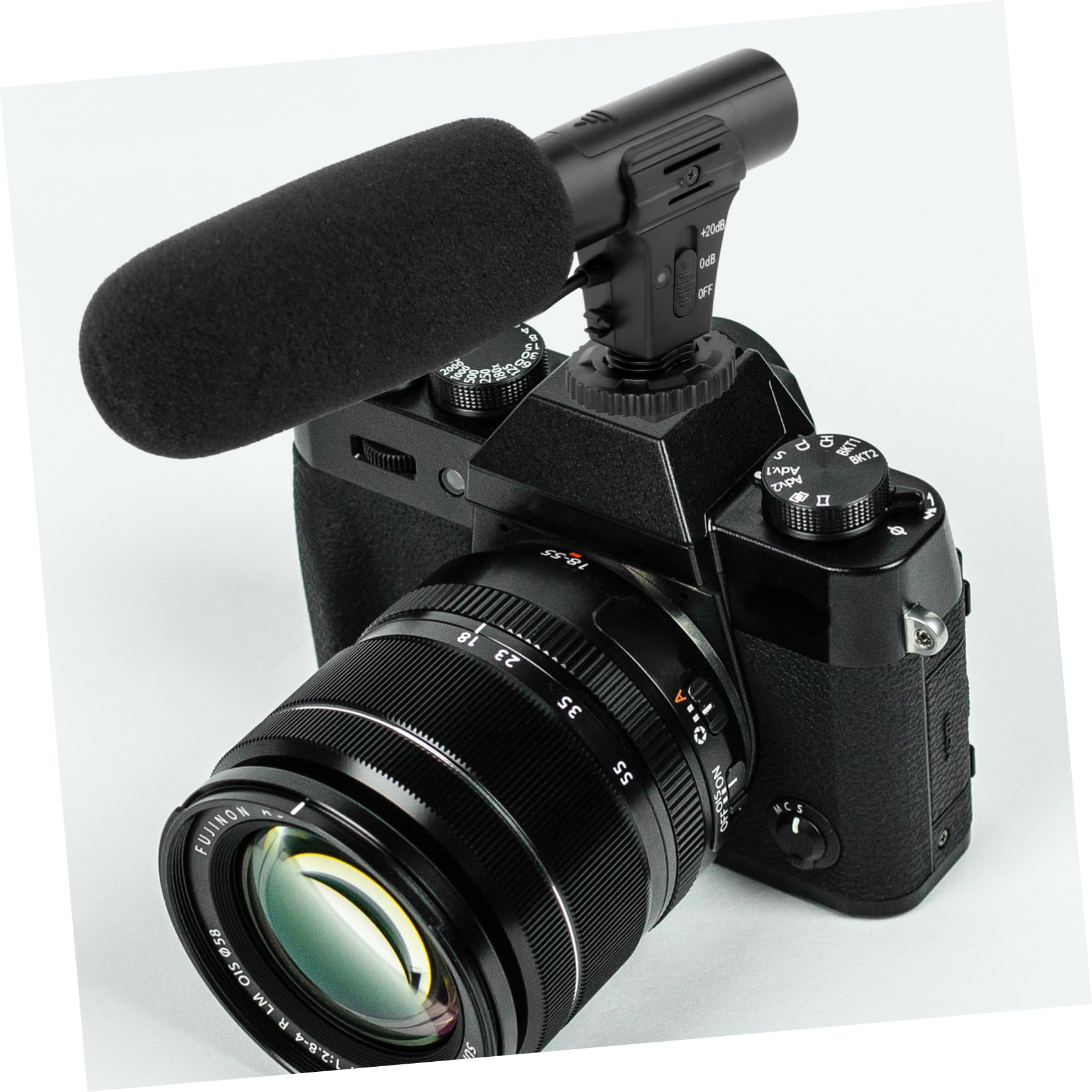 CIYODO Condenser Microphone for Camera Interview Mic Hz Low-Frequency Attenuation Heart-Shaped Feature