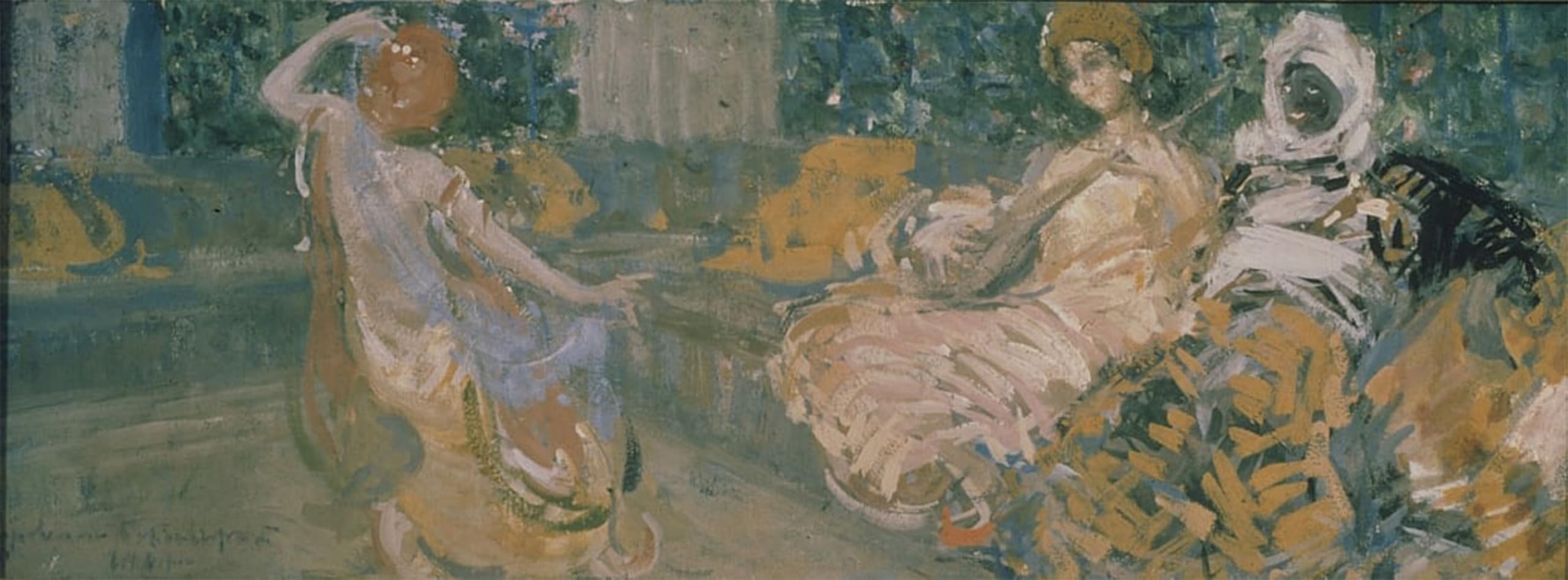 SERENDIPITP Vintage Picture Print on Canvas Wall Art Poster Illustration for the Poem the Fountain of BahCeaaray by Konstantin Alekseevich Korovin Artwork Print Poster for Wall Decor 60x90cm
